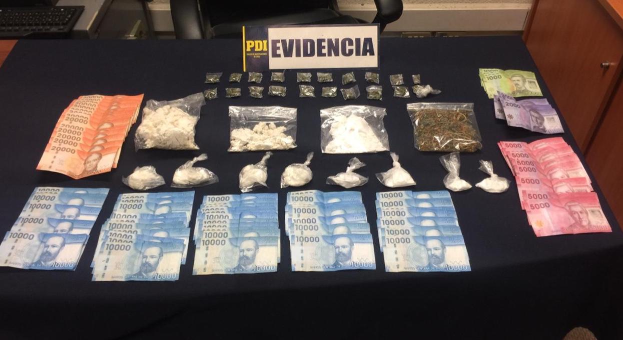 PDI Valdivia detuvo a pareja por tráfico de drogas en población San Pedro