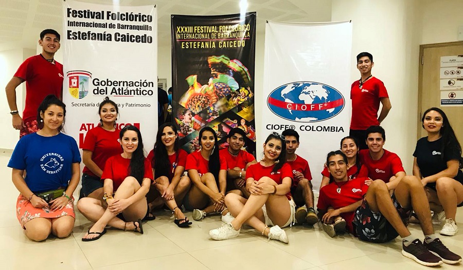 Ballet Folklórico de la USS Valdivia realiza gira en Colombia