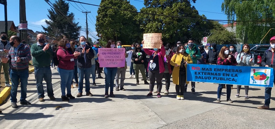 Trabajadores de la Salud de Valdivia piden poner fin a sistema de subcontratación