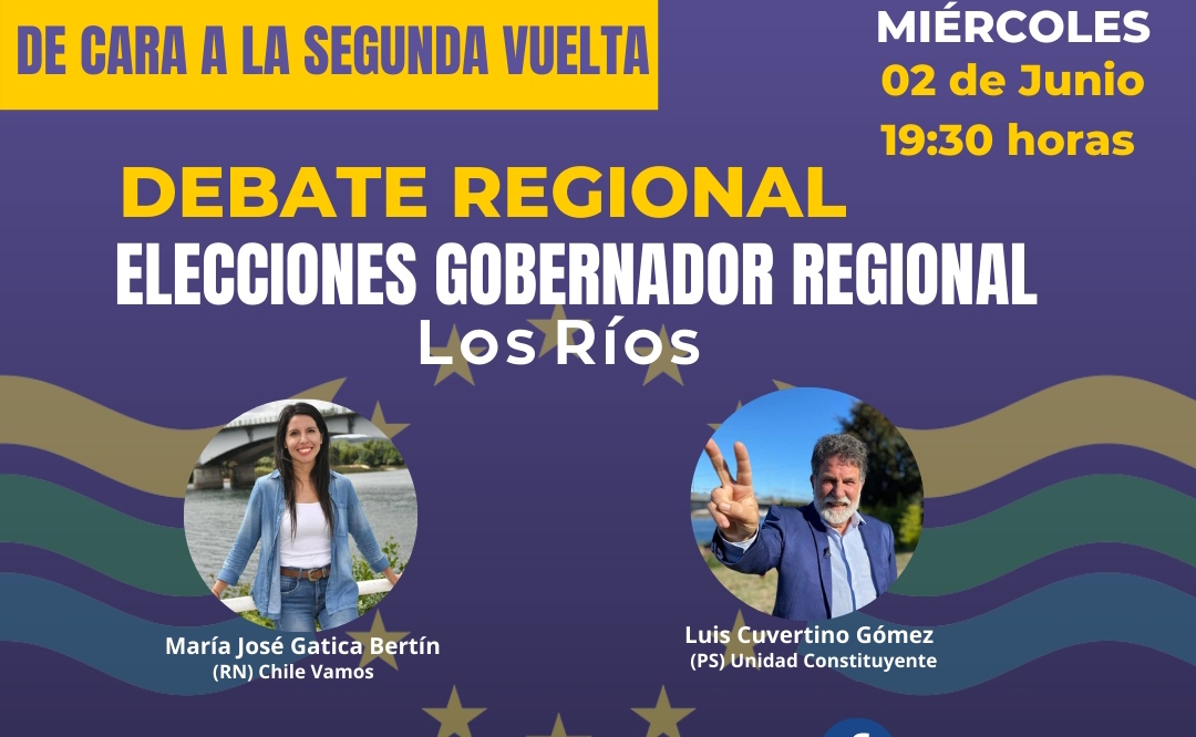 Colegio de Periodistas de Los Ríos organiza debate en el que participarán candidaturas a Gobernador Regional