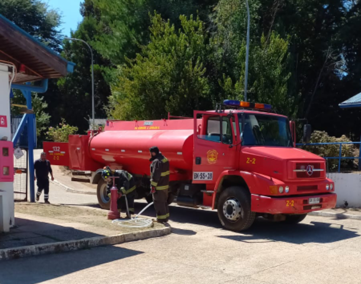 Aguas Décima activó protocolos de seguridad preventivos por incendio de Cuesta Soto