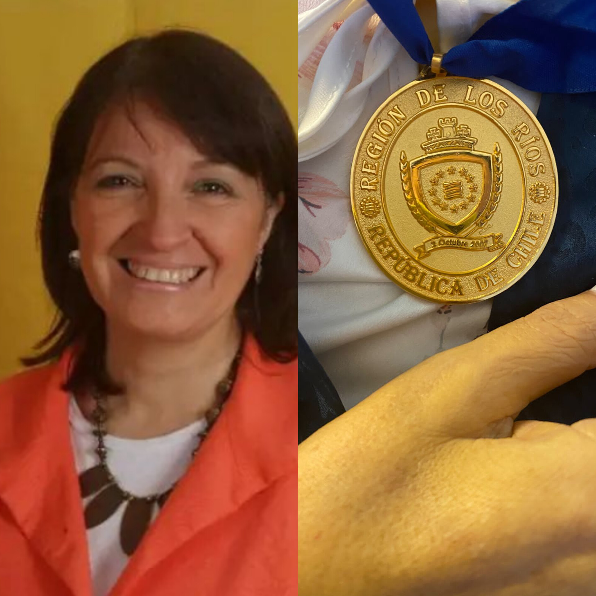 Entregaron “Medalla Consejo Regional” a Gloria Cifuentes Cuadra por su aporte político y social a la región