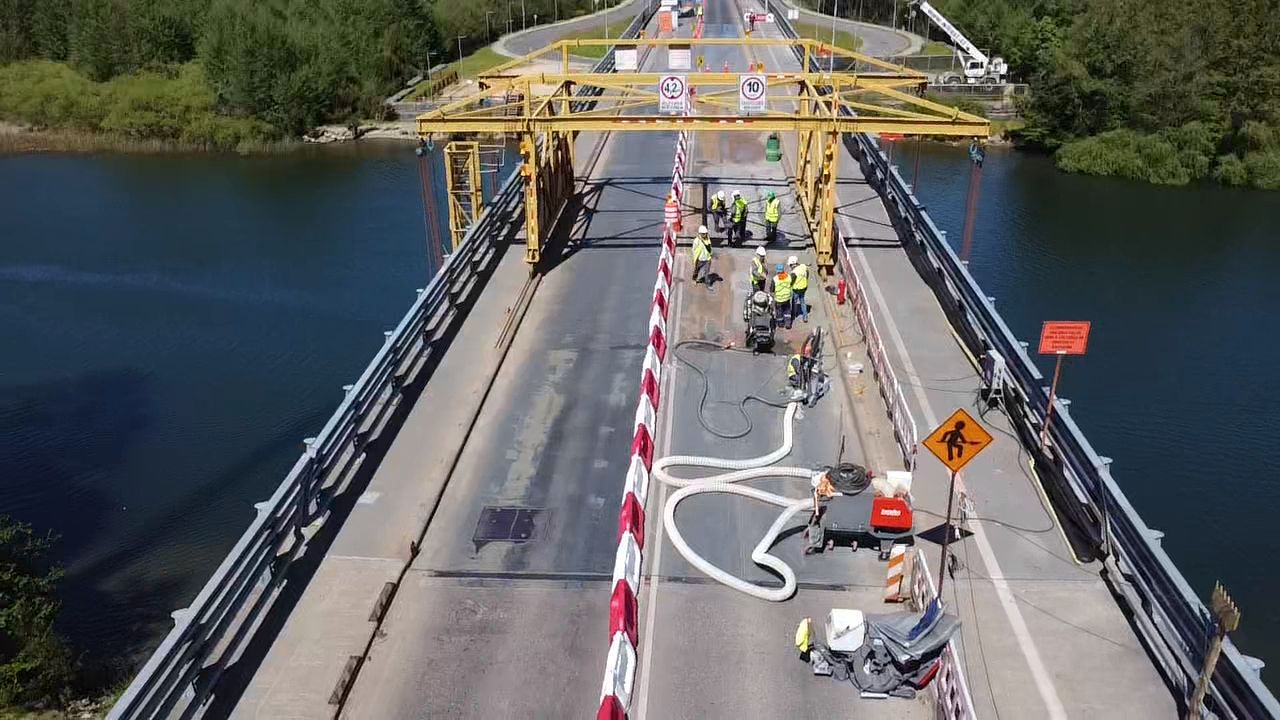 Entre el 8 y 21 de enero MOP cambiará sello en tablero norte, poniendo fin a la reparación definitiva del puente Cau Cau 