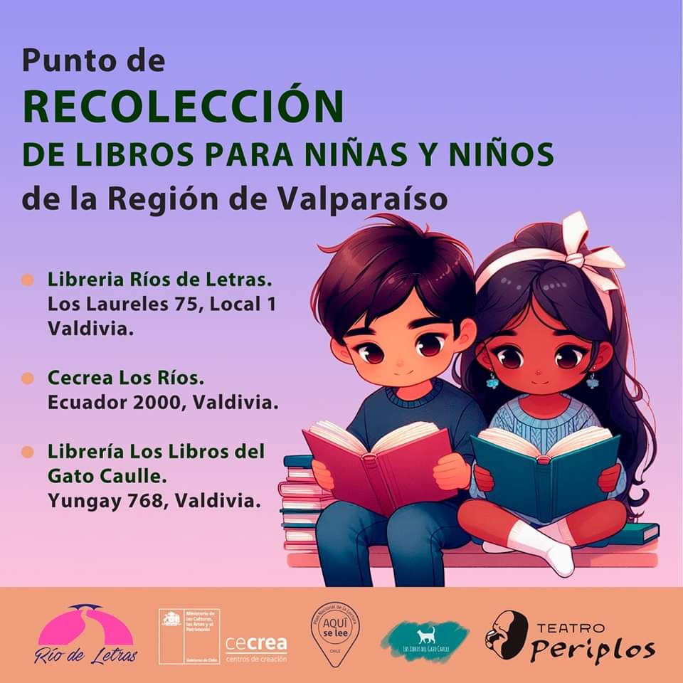 «¡Unidos por la lectura! Campaña solidaria para recolectar libros infantiles en apoyo a las víctimas de los incendios en Valparaíso