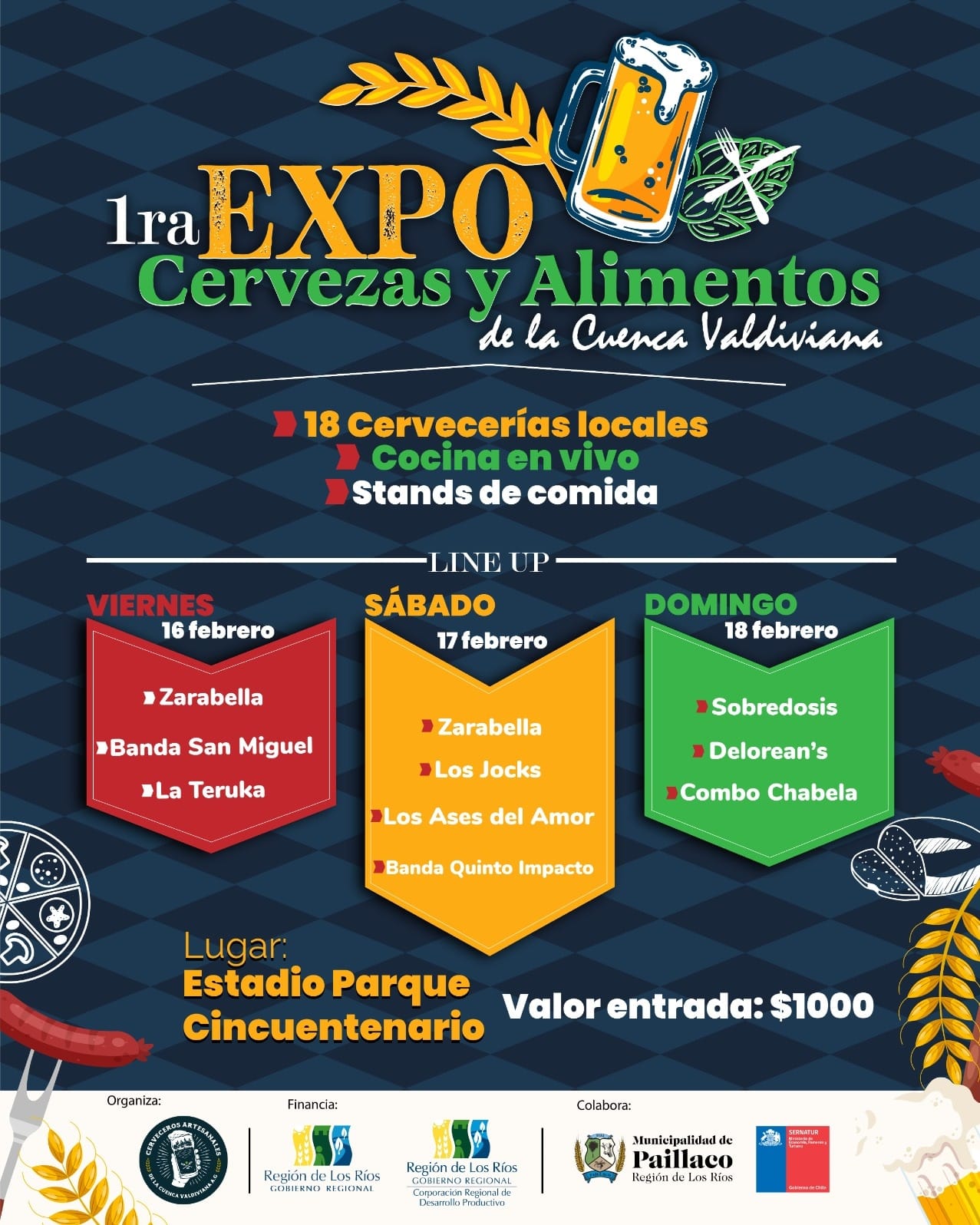 Panorama en Paillaco: Expo Cervezas y Alimentos de la Cuenca Valdiviana