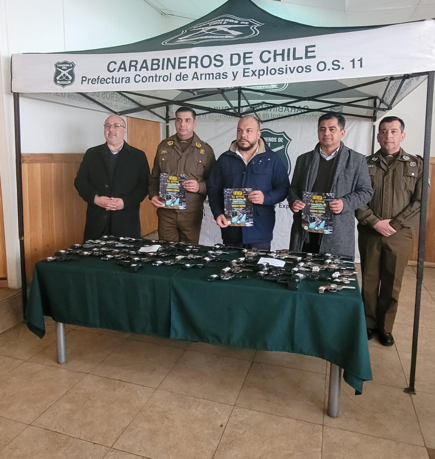MÁS DE 300 ARMAS HA INCAUTADO CARABINEROS DE LOS RÍOS ESTE AÑO