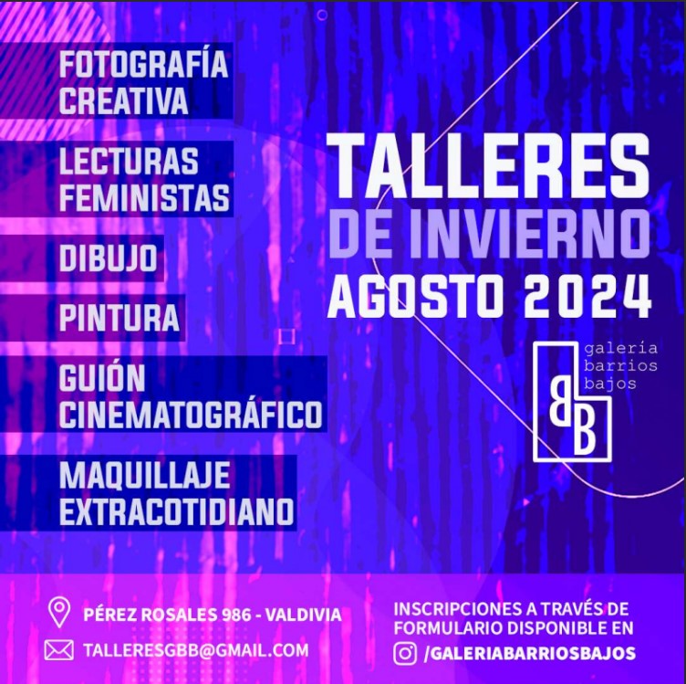 Galería Barrios Bajos abre inscripciones para su nuevo programa de talleres de invierno 2024