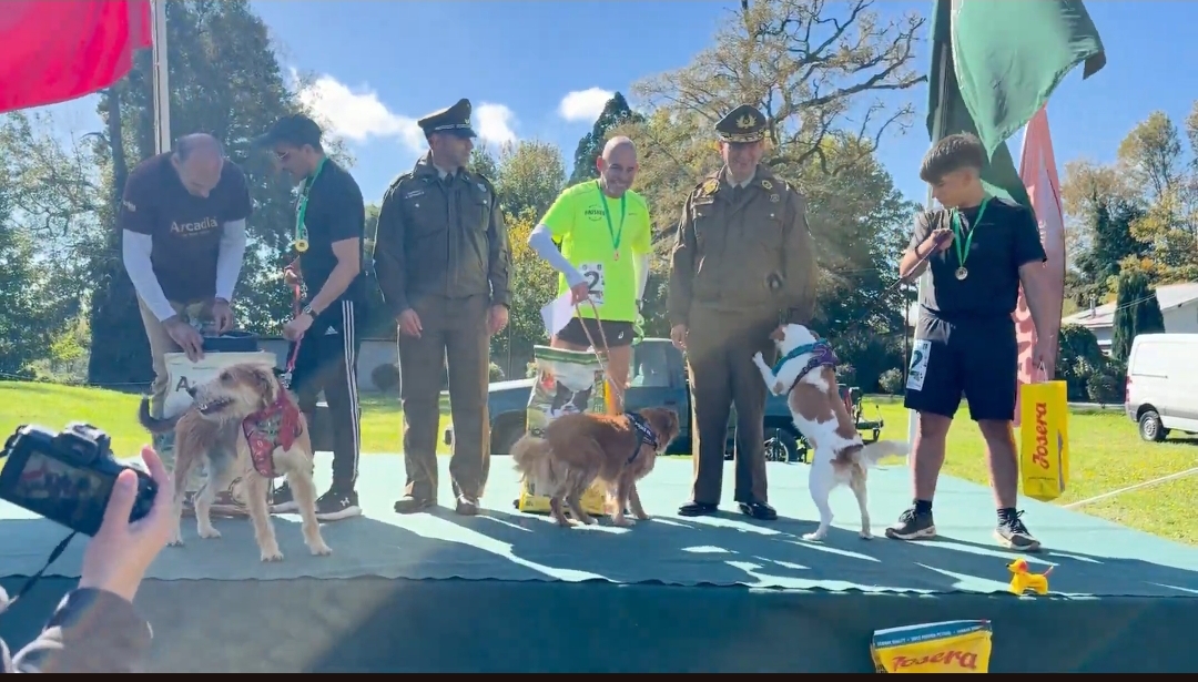 Carabineros de Chile realizó exitosa séptima Corrida Familiar Canina en el Parque Saval