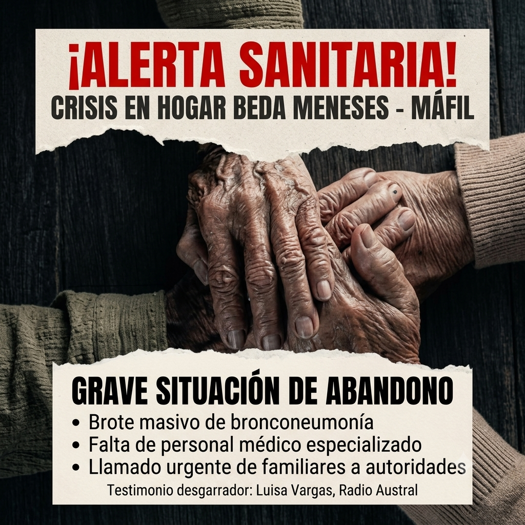 ALERTA SANITARIA EN MÁFIL Grave denuncia afecta al Hogar Beda Meneses: Acusan abandono y brote masivo de bronconeumonía sin asistencia médica