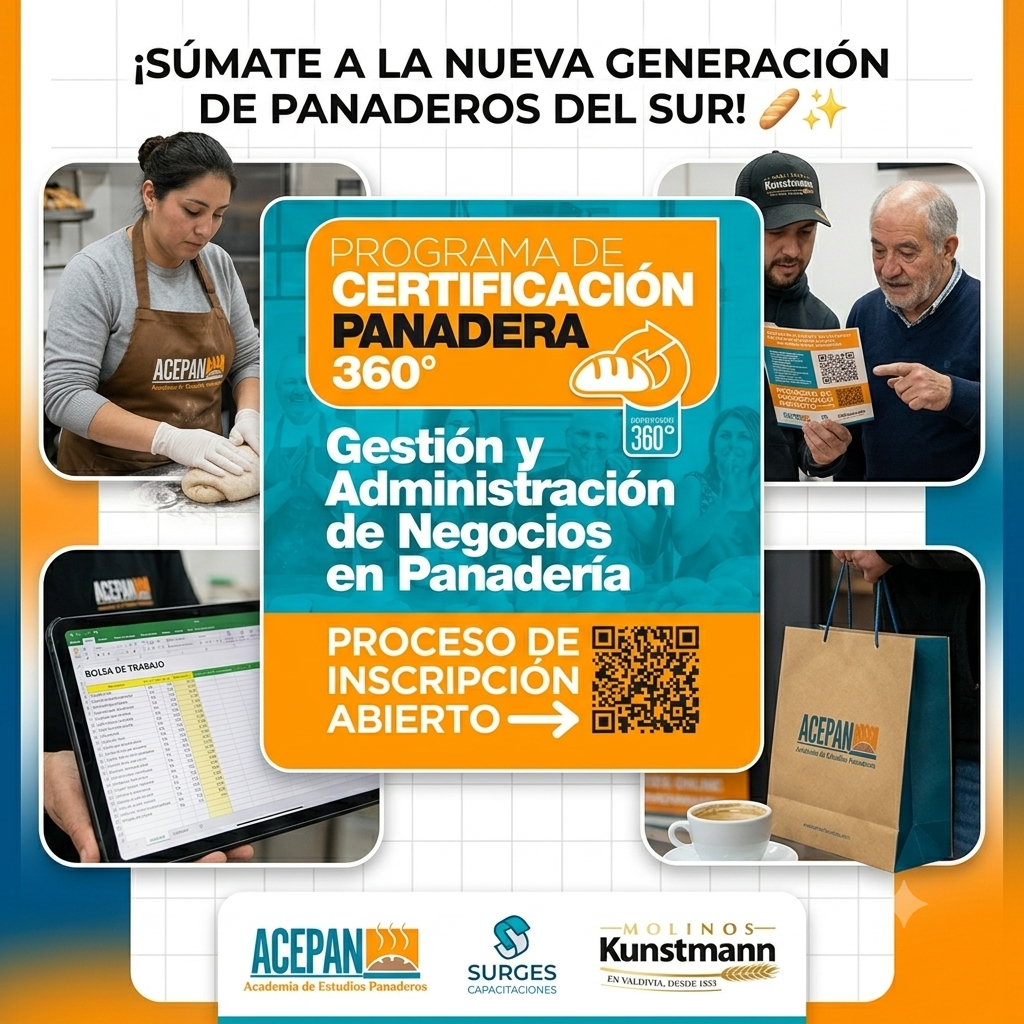 Lanzan en la Región de Los Ríos innovadora certificación para profesionalizar la gestión de panaderías en el sur de Chile